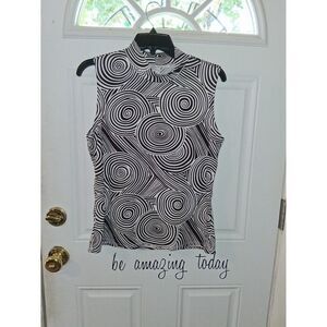 Giorgio Fiorlini Collection Tank Top Large Black & White